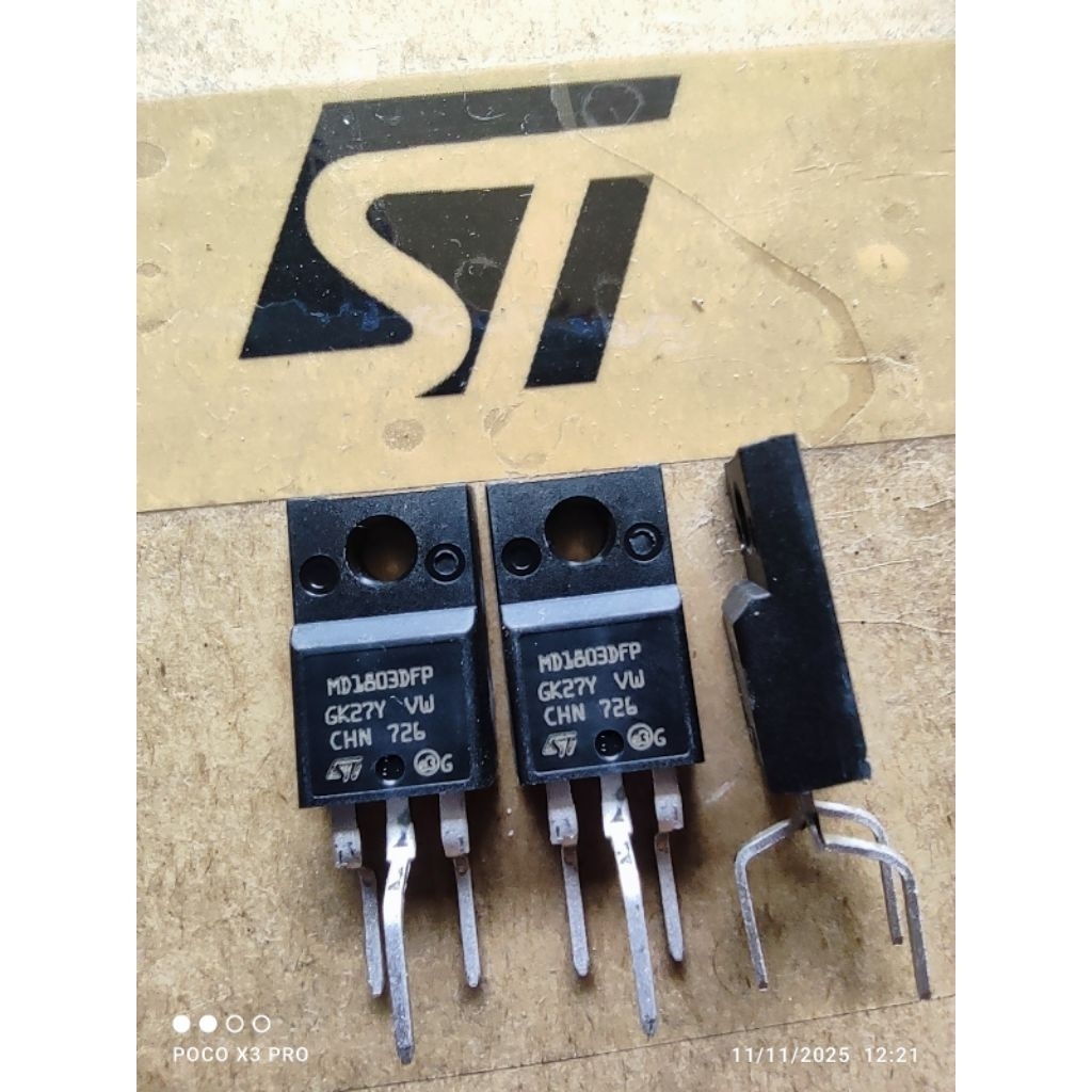 ทรานซิสเตอร์แนวนอน MD1803DFP ตัวเครื่องเล็ก ประกัน ORIGINAL เหมือนถอด