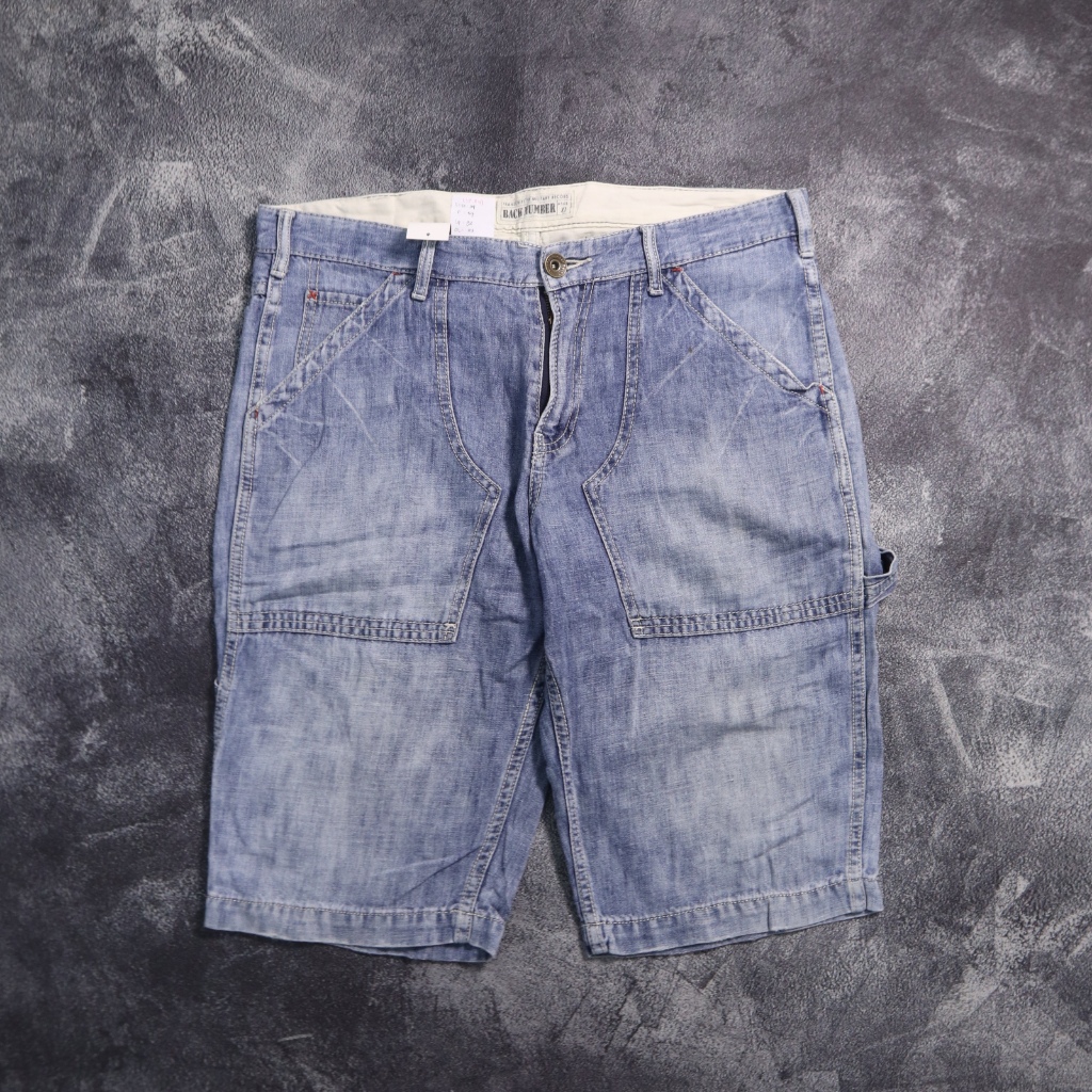 BACK NUMBER JEANS SHORT PANTS SP24 SIZE 34 PRELOVED ดั้งเดิม