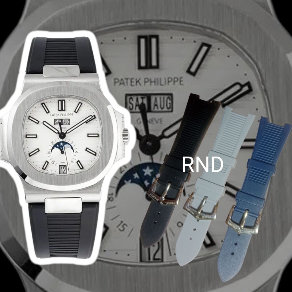 PATEK PHILIPPE CUBITUS สายนาฬิกาสายยางสําหรับ Patek Philippe Nautilus