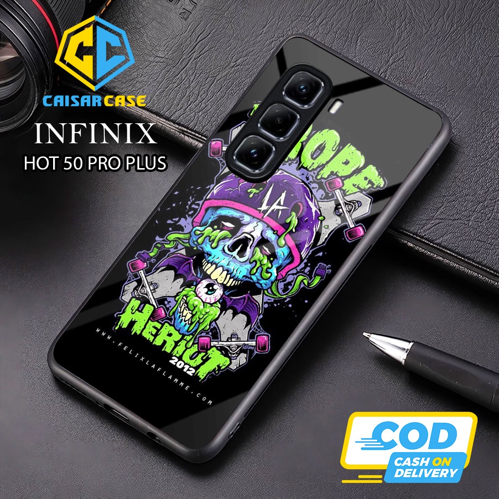 เคส Infinix Hot 50 Pro Plus - เคส Infinix Hot 50 Pro Plus Glass Softcase - เคส Infinix Hot 50 Pro Pl