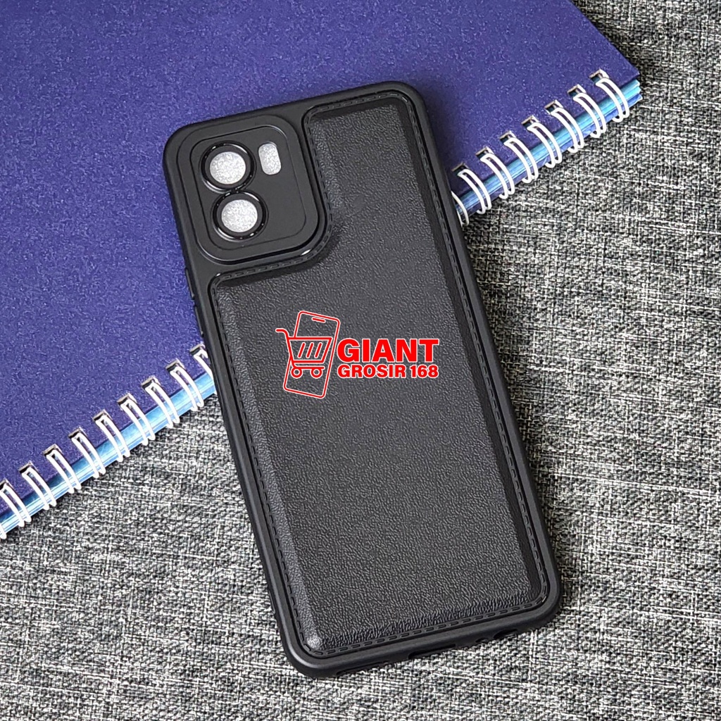 Softcase Leather Pro Macaron สีดํา Vivo Y100 Vivo Y15S Vivo Y01 Vivo Y01A Vivo Y16 Vivo Y17 Vivo Y12