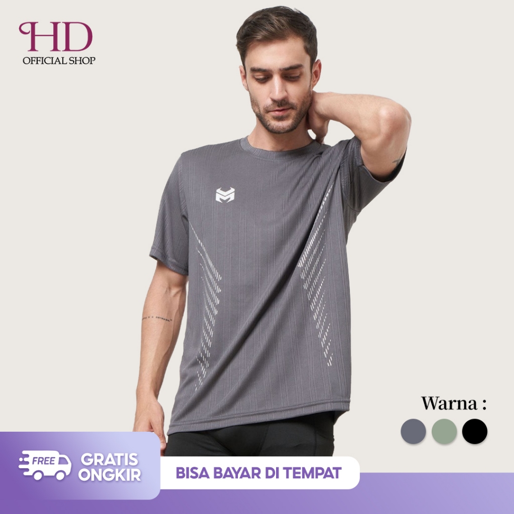 HD - Training Gym Jogging T-shirt Mens Sports Top เสื้อยืดแขนสั้นผู้ชาย AW02