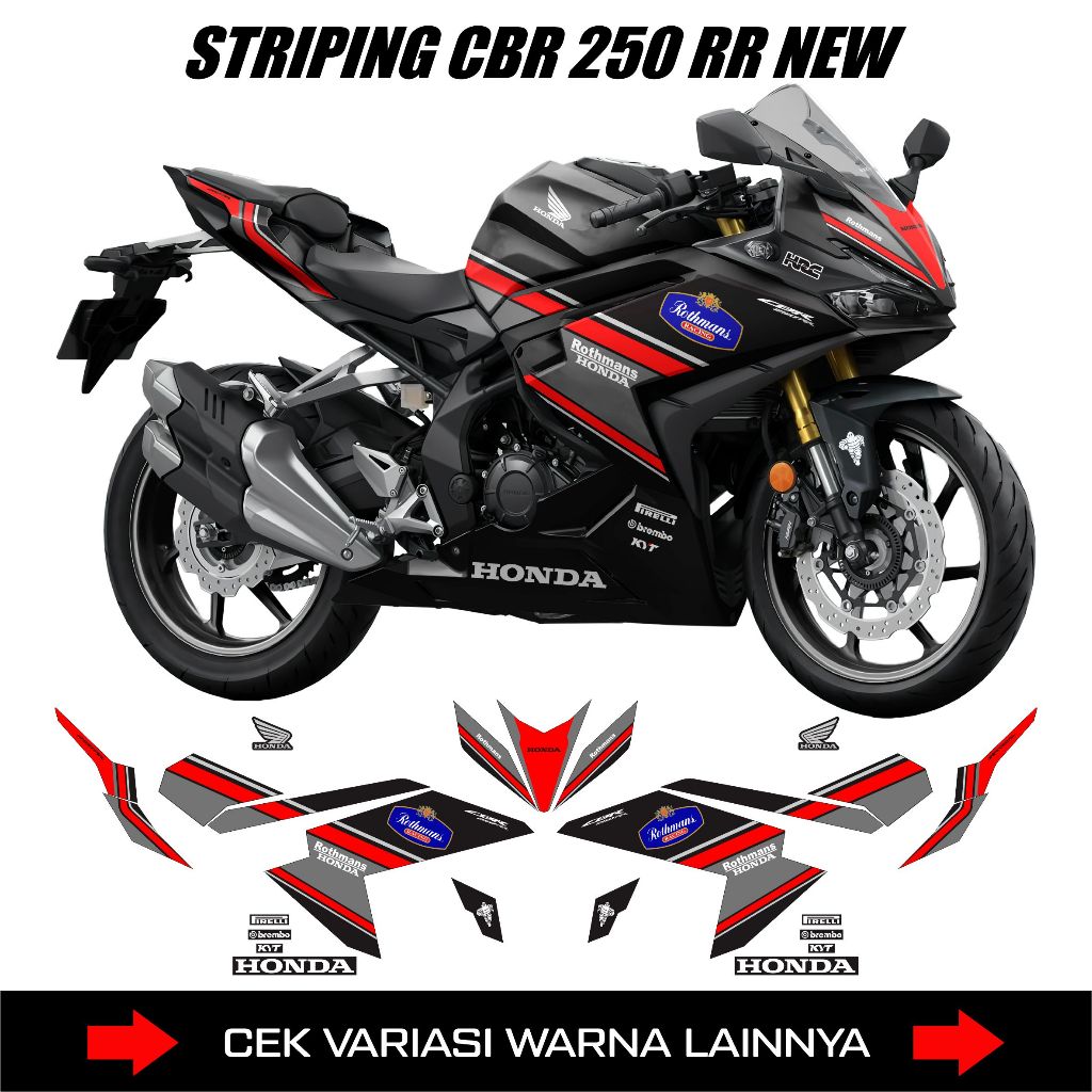 STRIPING STICKER CBR 250RR ใหม่ K64 LIVERY ROTMANS/DECAL สติ๊กเกอร์ HONDA CBR 250 RR ใหม่