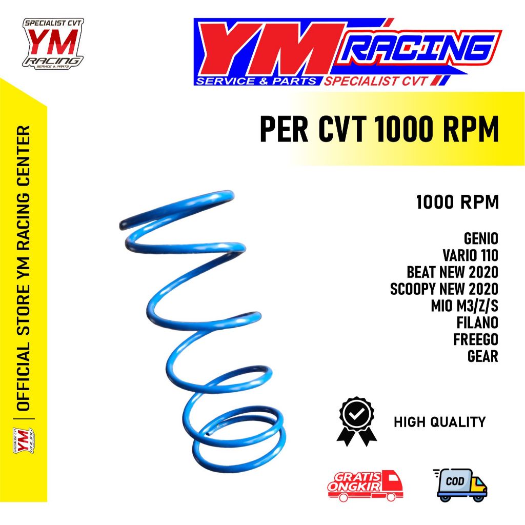 FREEGO 1000 RPM CVT SPRING / 1000 RPM FILANO CVT SPRING | PER CVT 1000 RPM FREEGO (PER CVT 1000 RPM 