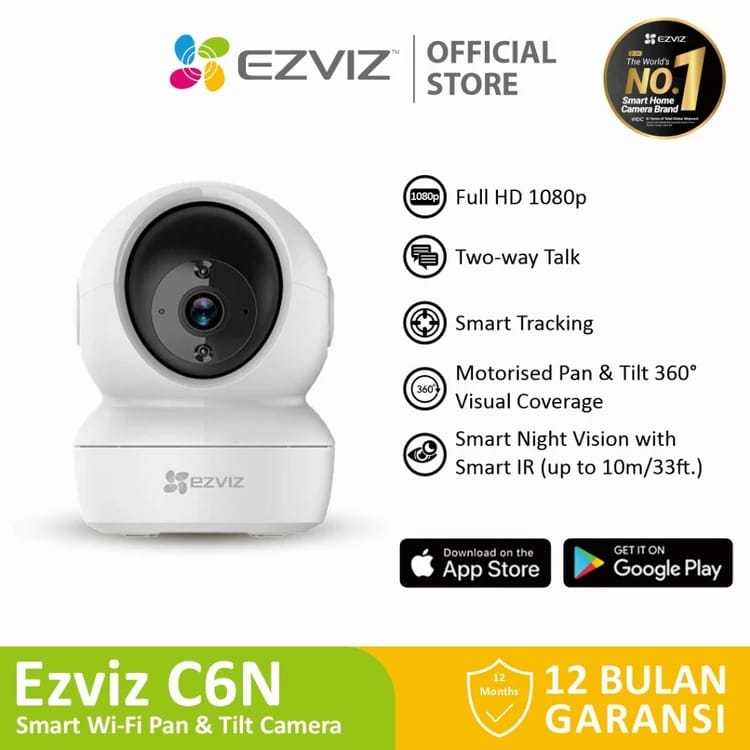 Ezviz C6N กล้องแพนเอียงอัจฉริยะ Wifi กล้อง 4MP / Ezviz