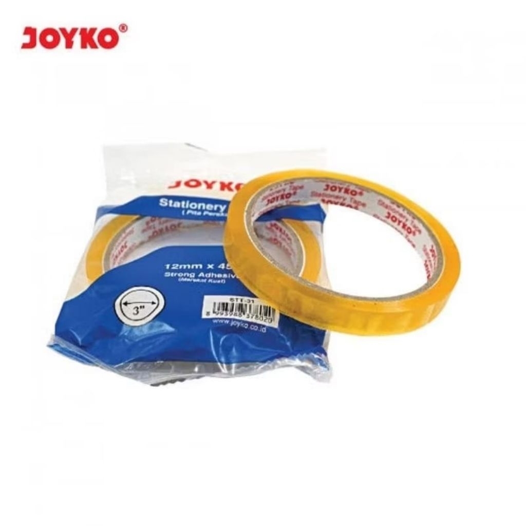 [PCS] STATIONERY TAPE STT-31 JOYKO 12MM X 45M / INSULATION ADHESIVE TAPE 1⁄2" STT31 JOYKO