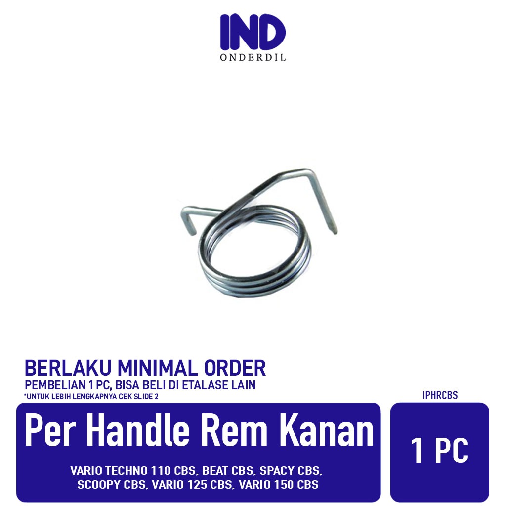สปริงแฮนด์เบรกขวาสําหรับ Honda Matic CBS/Vario CBS/Beat CBS/Scoopy CBS/Spacy CBS/Vario 110/125