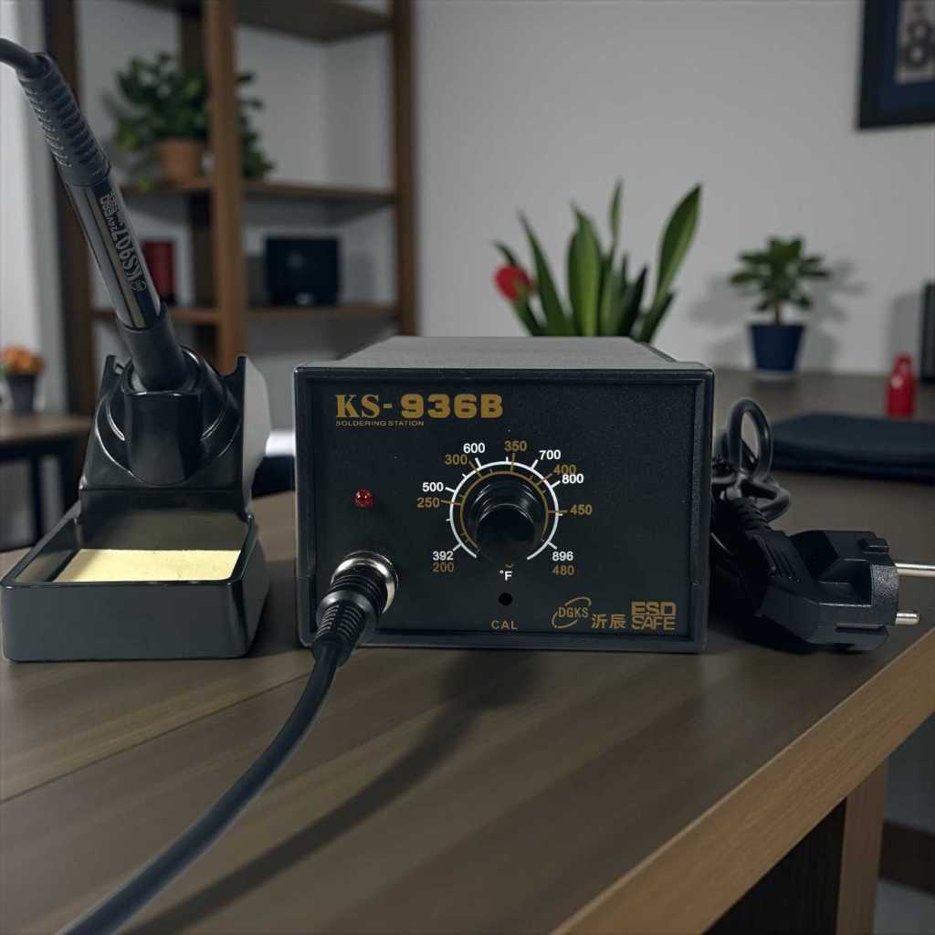 UTIE SHOP STORE - YICEN Solder Station ปรับอุณหภูมิได้ ป้องกันไฟฟ้าสถิตย์ ESD Safe 60W - KS-936B