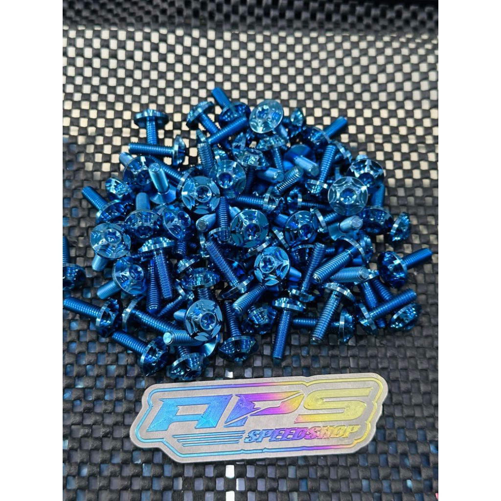 BOLT TITANIUM M6x20 THREAD 10 TITANIUM GR5