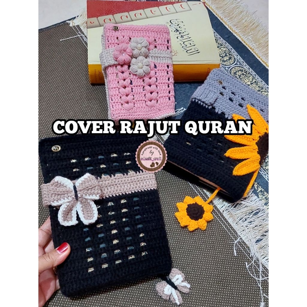 Al-Quran ถัก/ ถัก Al-Quran Cover/ ถัก Al-Quran Cover/ ปกหนังสือ/ ถัก Al-Quran Cover/ ปกหนังสือ