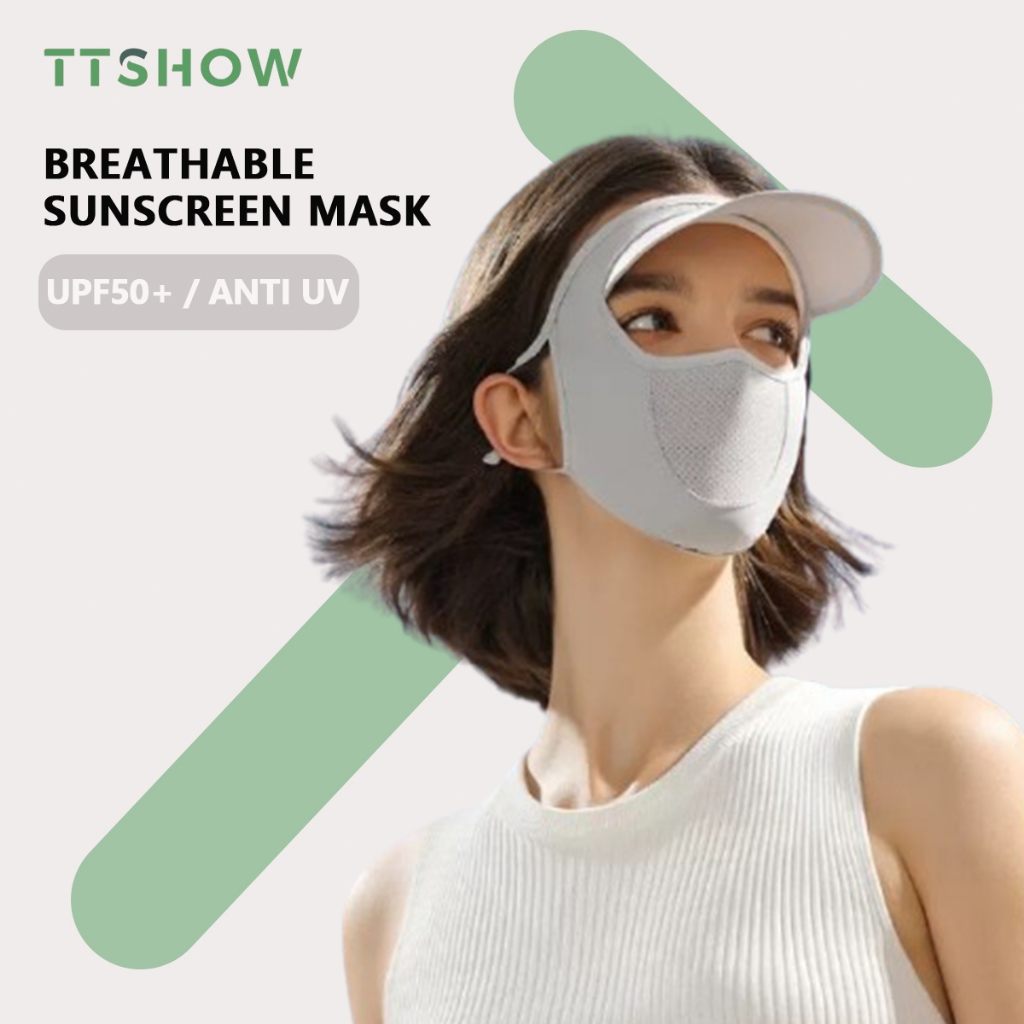 TTSHOW Anti-UV Protection Face Mask Hijab Cloth Dust Mask Face Cover Mask