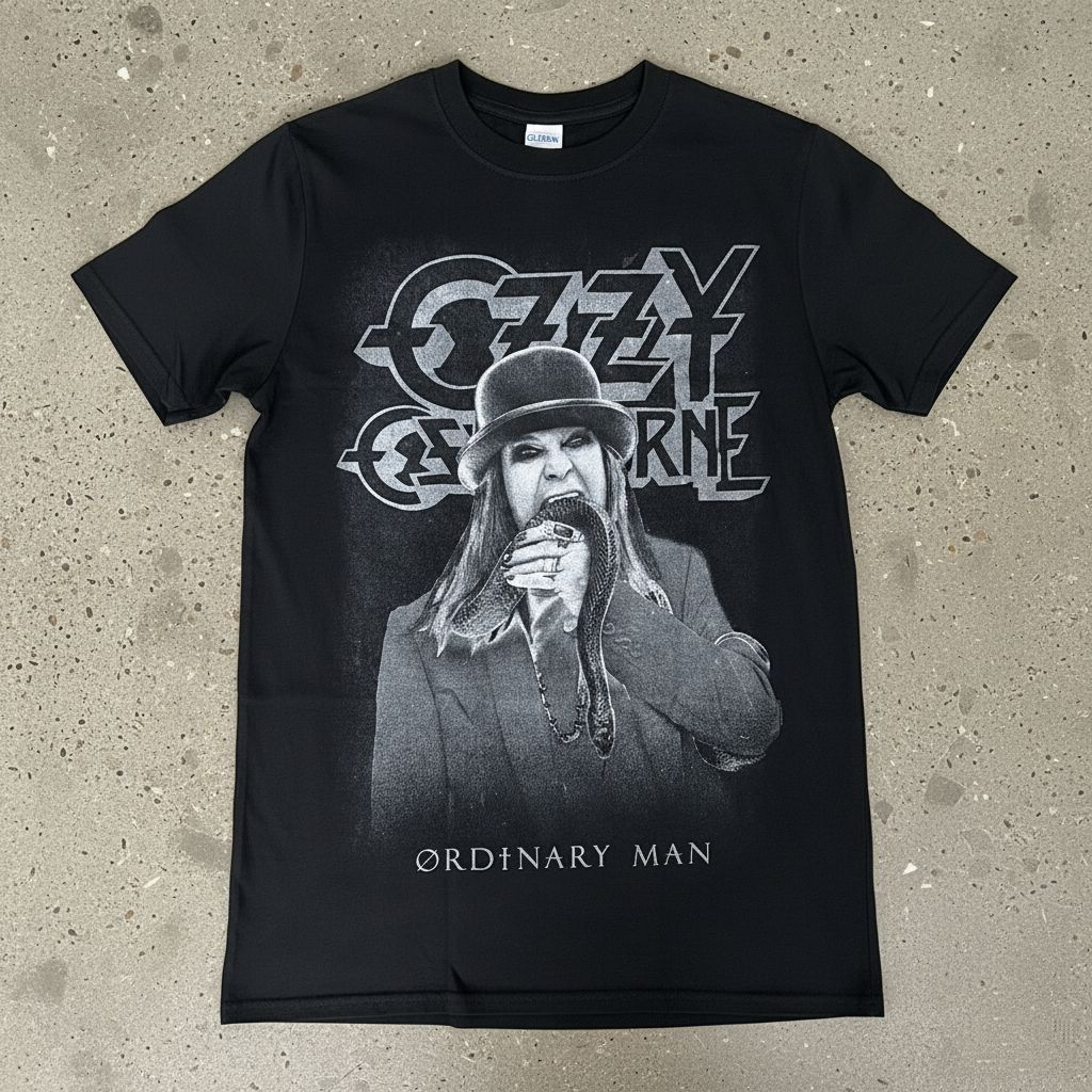 เสื้อยืดวง OZZY OSBOURNE OFFICIAL - ORDINARY MAN SNAKE