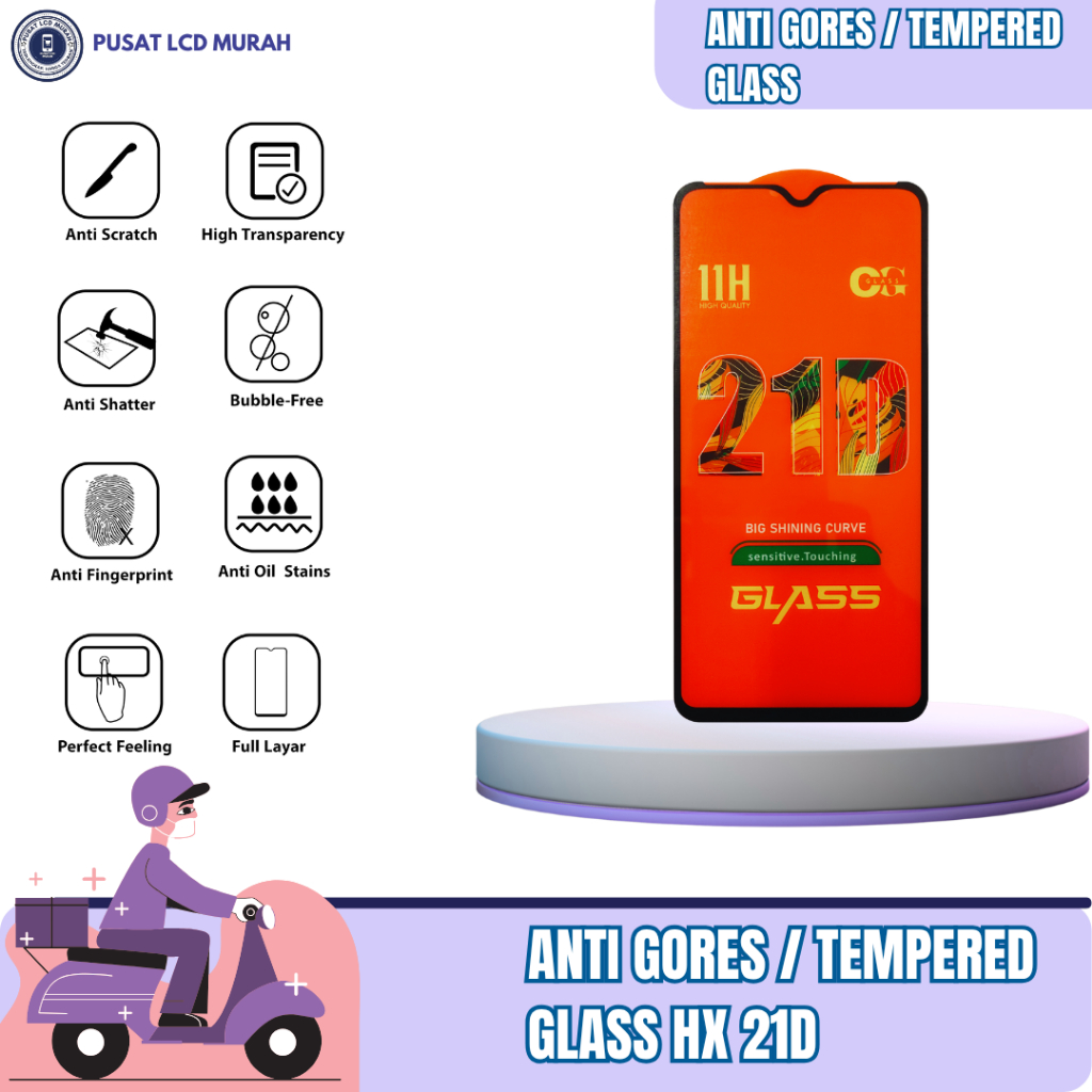 ANTI-SCRATCH / TEMPERED GLASS OPPO A1K HX 21D FULL SCREEN