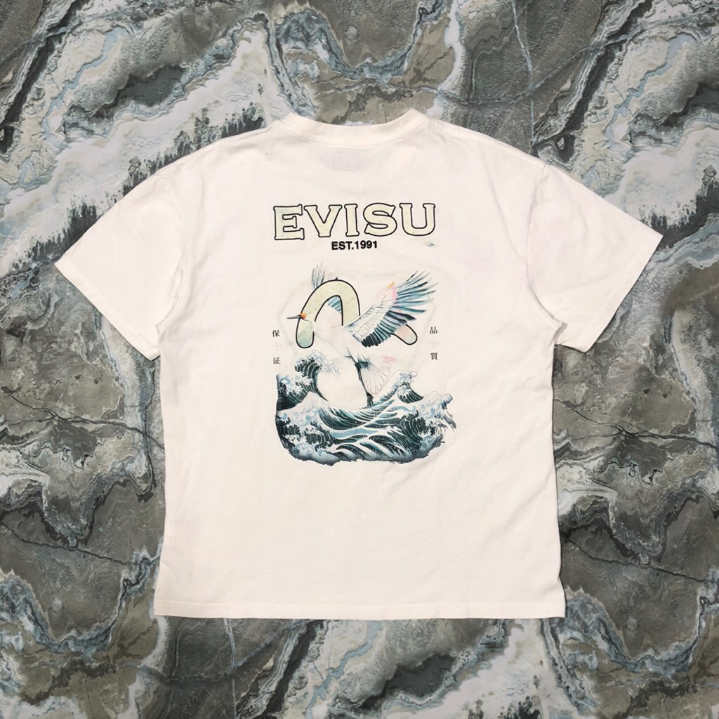 เสื้อยืด Evisu bog โลโก้ญี่ปุ่น