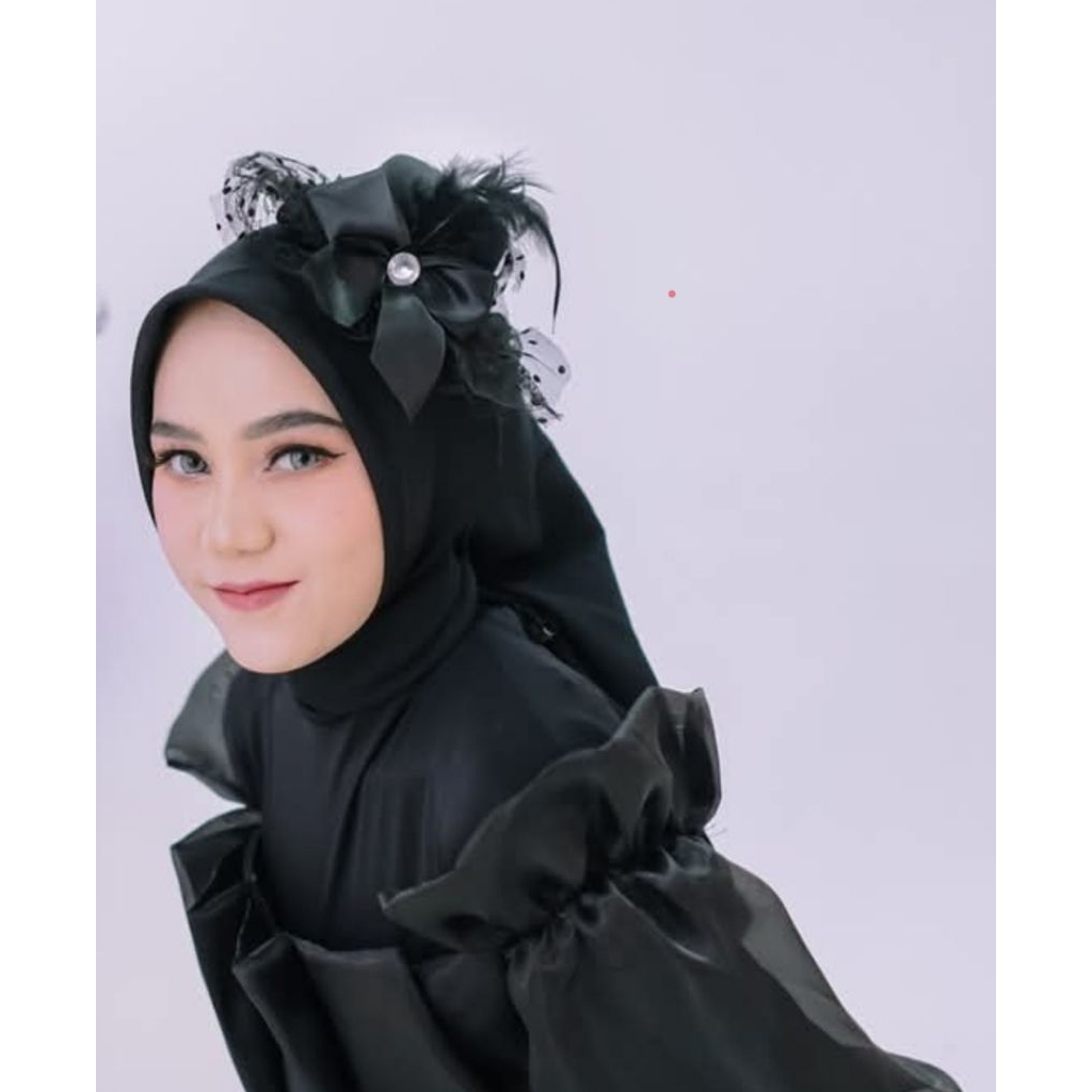 FASCTOP HAT MINI HAIR ACCESSORIES FUR FLOWER RIBBON HAT FC008