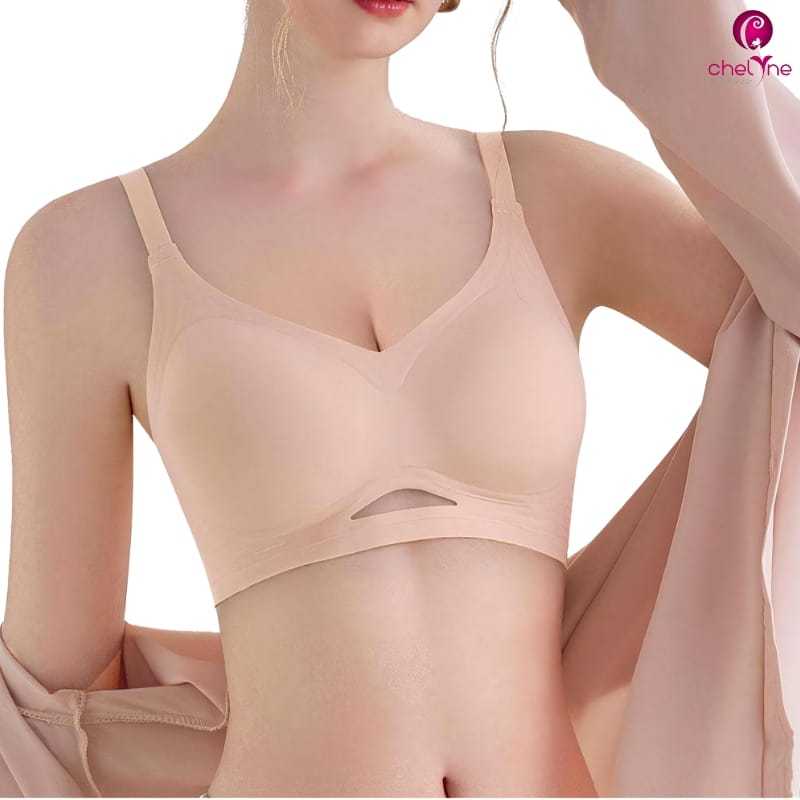 Chelyne BH Premium 8808 Seamless Lycra Full Cup Sport Bra Plain - ชุดชั้นในขนาดใหญ่ M-XXL Up to Cup 