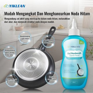 Gel Pembersih Kerak Panci Yiklean Mencegah Menghilangkan Kerak Lama Gratis Sarung Tangan