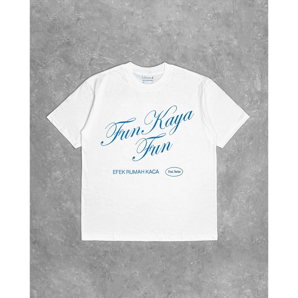 เรือนกระจกผลเสื้อยืด Glass House Effect Band เสื้อยืด - Fun Kayak Fun White Unisex Cotton Combed 24s