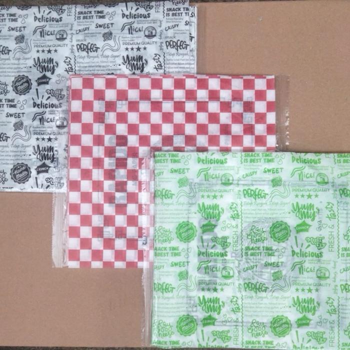 (KPL) กระดาษข้าวพิมพ์ลาย FOOD MG @ กระดาษพิมพ์ kfc 100 แผ่น