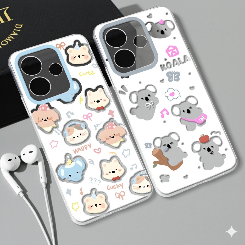 Softcase Vivo V60 Lite Case Clear Vivo V40 V50 Lite ล่าสุดปลอกซิลิโคนโปร่งใส PBV-37