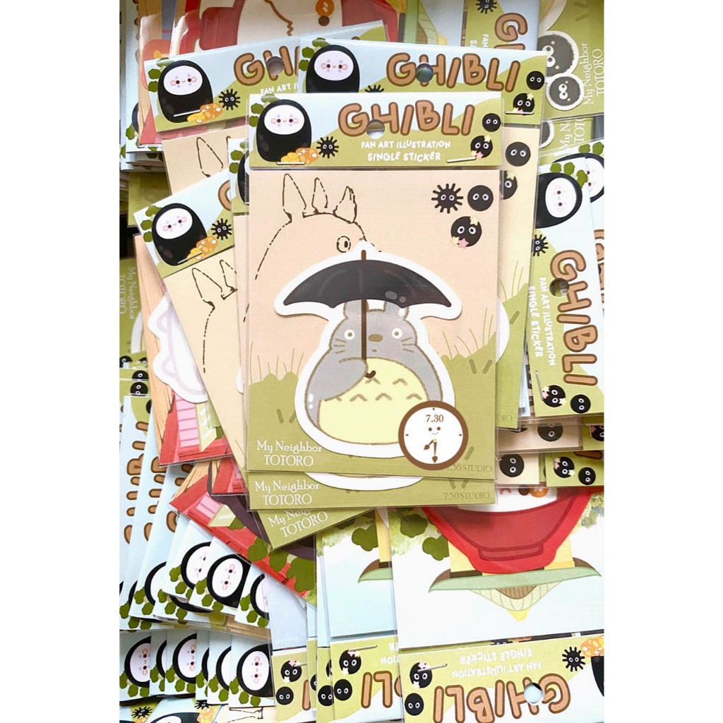 7.30 STUDIO Ghibli Die Cut Sticker / สติ๊กเกอร์เดี่ยวกันน้ํา