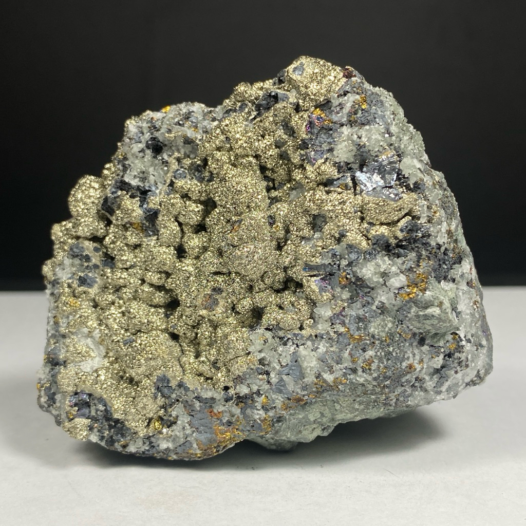 234Gr Natural Pyrite Rough - Top Chalcopyrite Pyrite Cluster - Gems Collection