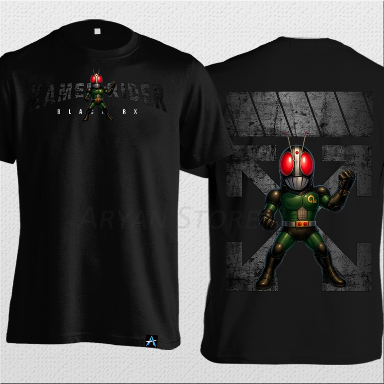 เสื้อยืด Kamen Rider Black RX Chibi HER-215 Superhero Premium Combed 24s