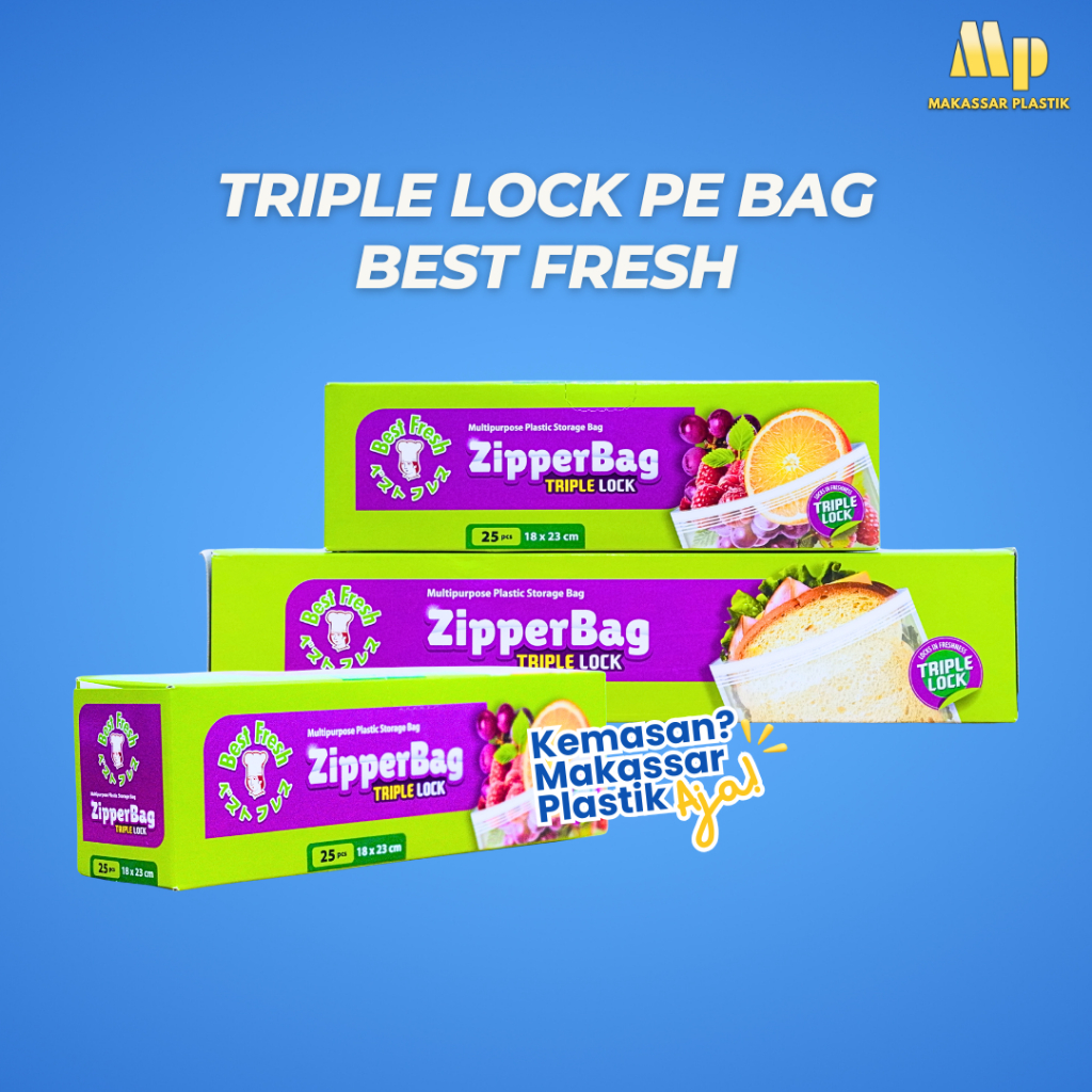TRIPLE LOCK PE BAG BEST FRESH / ZIPPER BAG / BEST FRESH ZIPPER พลาสติก