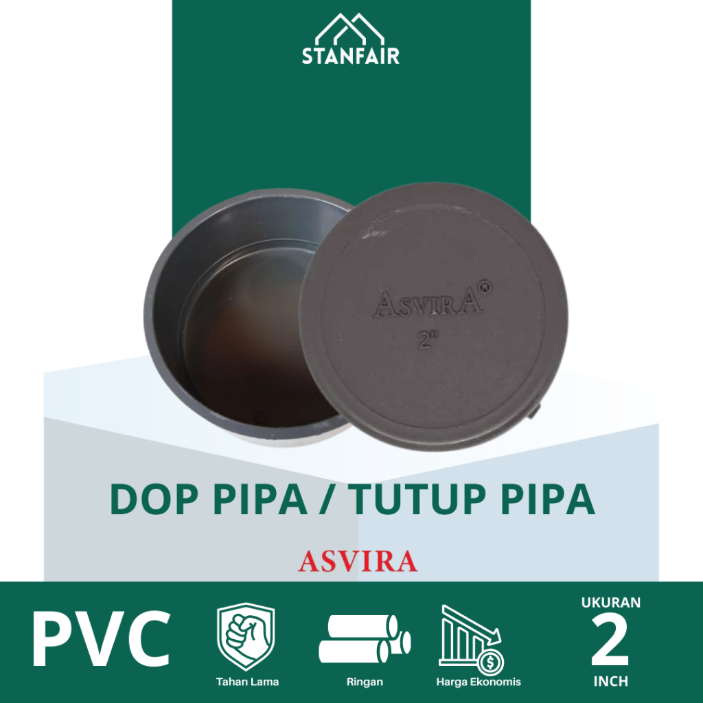 Asvira Dop 2" Pvc / Dop 2" / Cap Pvc 2 นิ้ว Asvira