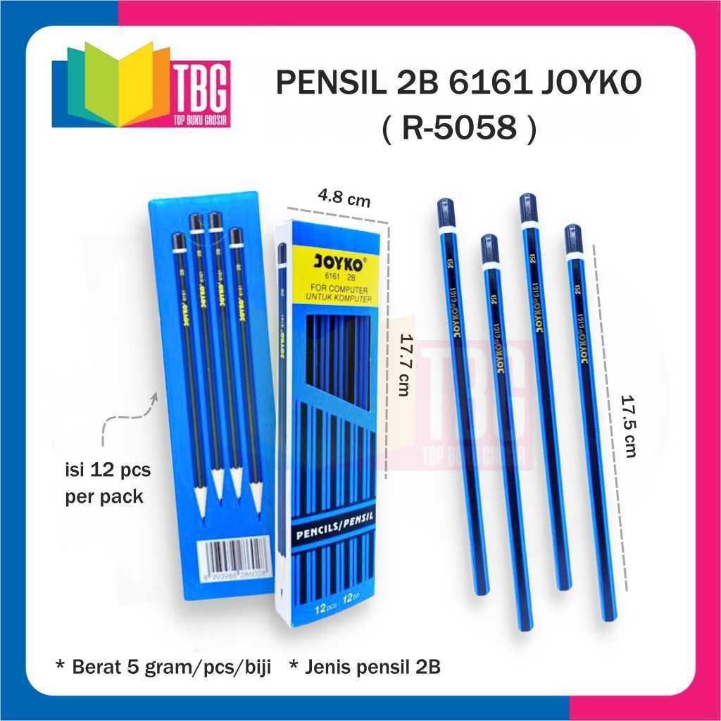 1 ชิ้น 2B 6161 JOYKO WOODEN PENCIL / 2B PENCIL / EXAM PENCIL (R-5058)
