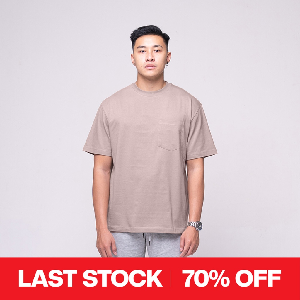 ODS เสื้อยืดโอเวอร์ไซส์ Light Taupe (กระเป๋า)
