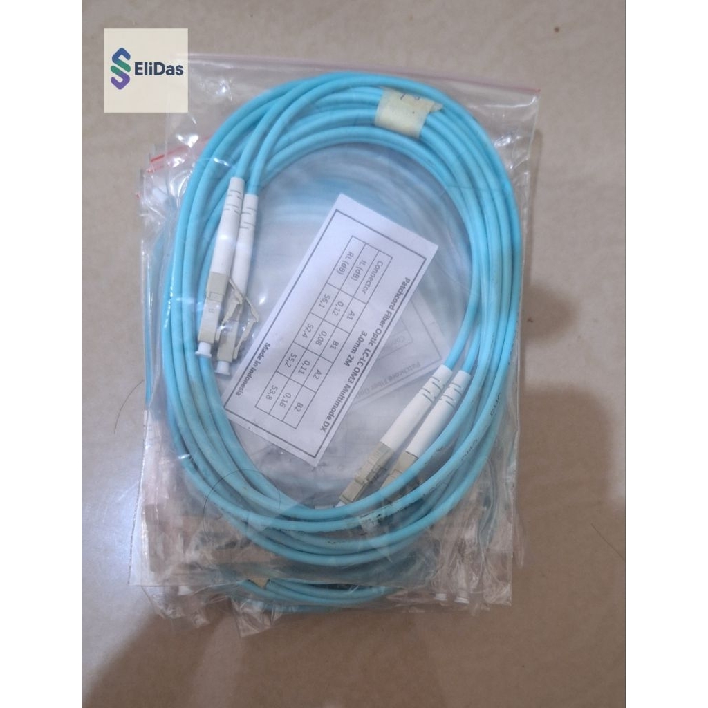 สายแพทช์ FO LC-LC OM3 Duplex Multimode 2 เมตร