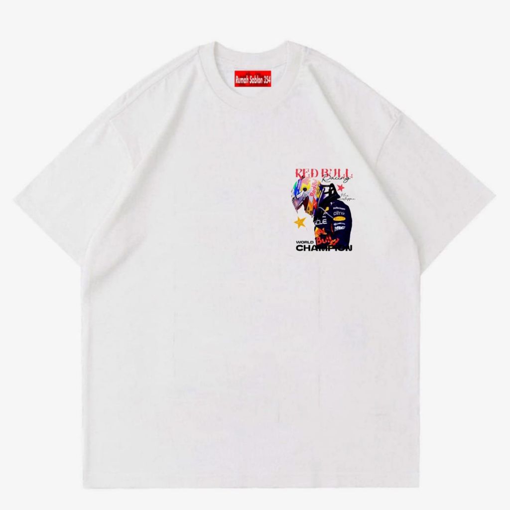 เสื้อยืด F1 RACING TEAM REDBULL | เสื้อยืดรถแข่ง | หวี พรีเมี่ยม 24s | ผู้ชายและผู้หญิง