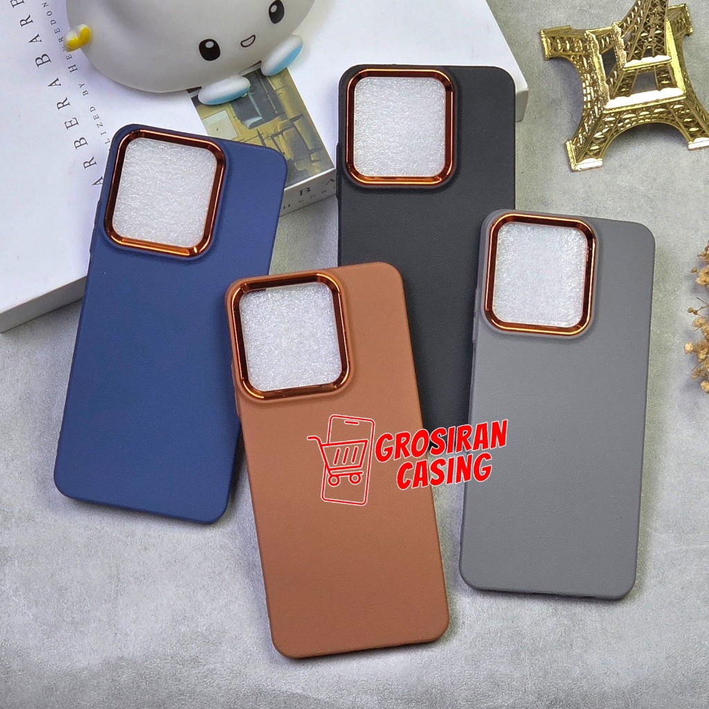 SoftCase Macaron Leather List Crom Case Infinix Hot 30 Infinix Hot 30I Infinix Hot 40 Infinix Hot 40