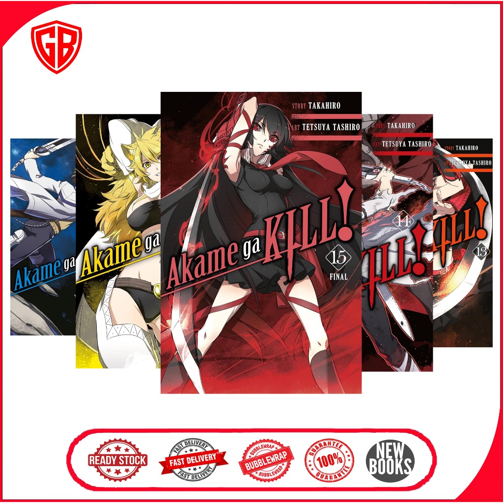 Akame Ga Kill manga, 15 Book Series (English)