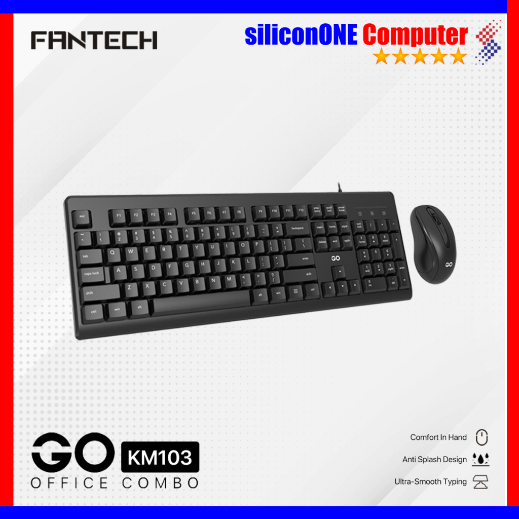 Fantech GO KM103 Combo คีย์บอร์ดเมาส์สํานักงาน
