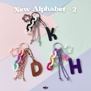 Thisislubi - Gantungan Huruf NEW Alphabet 2.0 Bag Charm Keychain Abjad Akrilik Bag Charm Keychain Macrame (2)