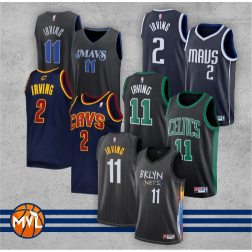 เสื้อบาสเก็ตบอล Kyrie Irving Series วัสดุโพลีเอสเตอร์ ALL CLUB