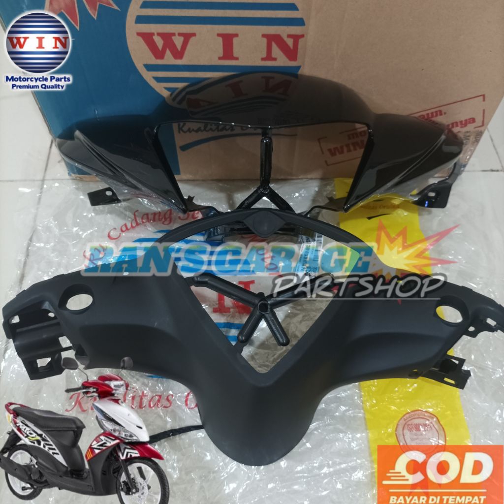 WIN FRONT REAR CAP YAMAHA MIO J 54P MIO GT 115 สีดําด้านหน้าด้านหลังหลอดไฟหัว MIO J 115CC FI INJECTI
