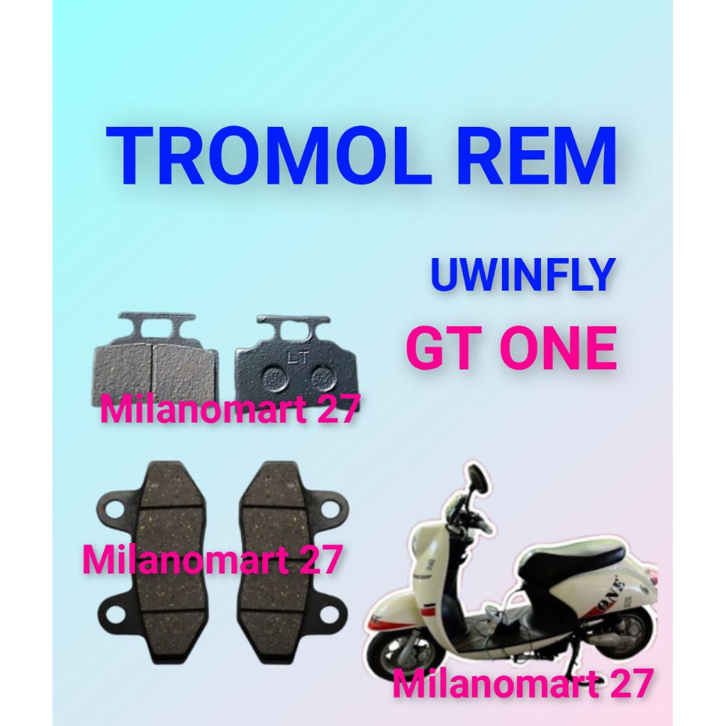 Uwinfly GT ONE ผ้าเบรครถจักรยานยนต์ไฟฟ้า uwinfly เต่าทองหนึ่ง uwinfly หนึ่งผ้าเบรคระยะไกลไฟฟ้า