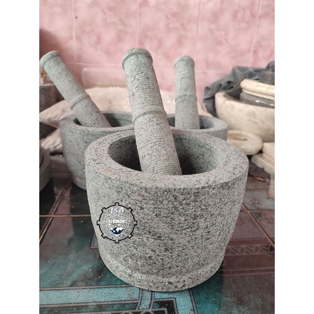 ของแท้ STONE MORTAR / STONE MORTAR 14CM, 16CM, 18CM ONE SET พร้อม ALU MORTAR