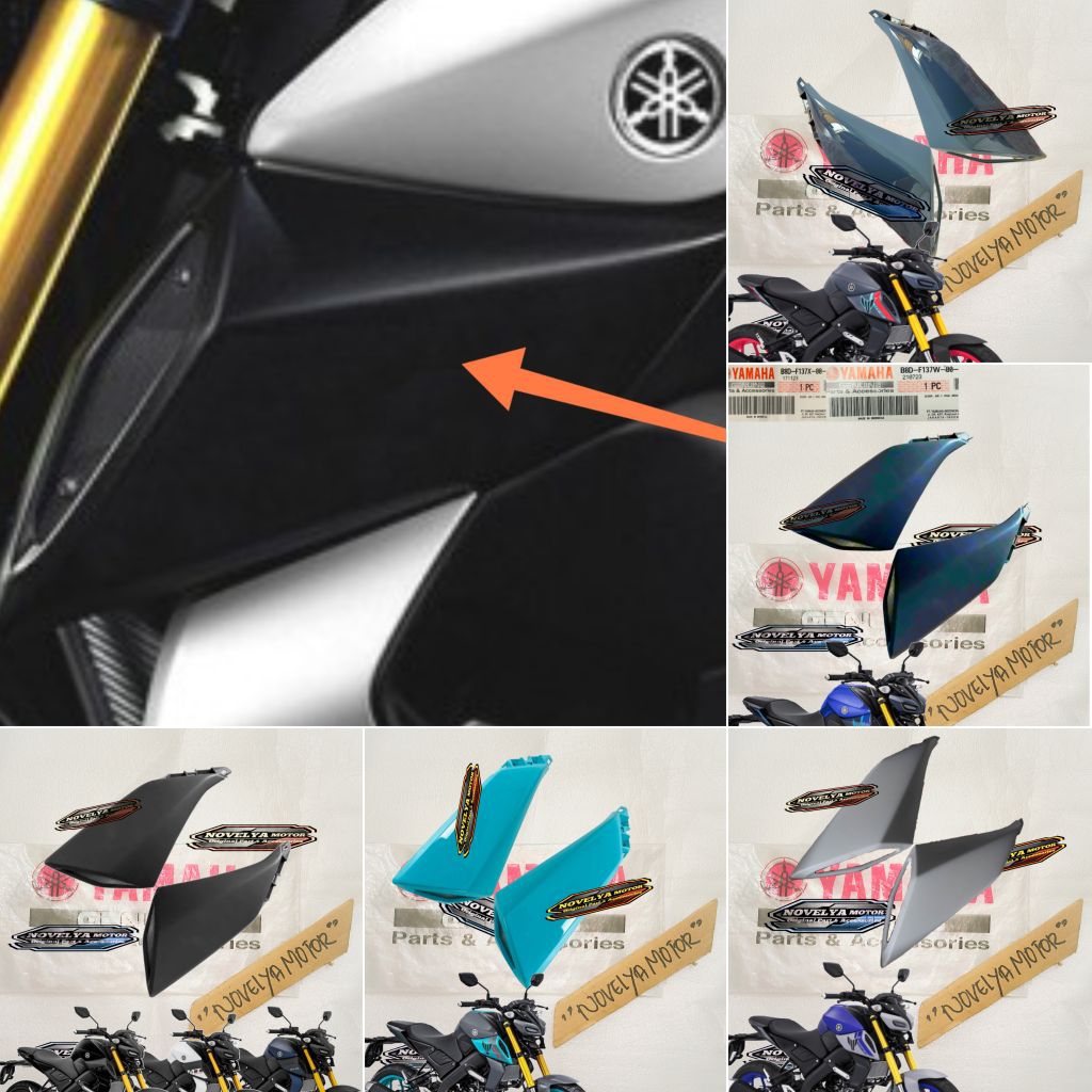 SIDE WING AIR SCOOP COVER MT15 MT 15 RIGHT ซ้าย B8D-F137X/W-00