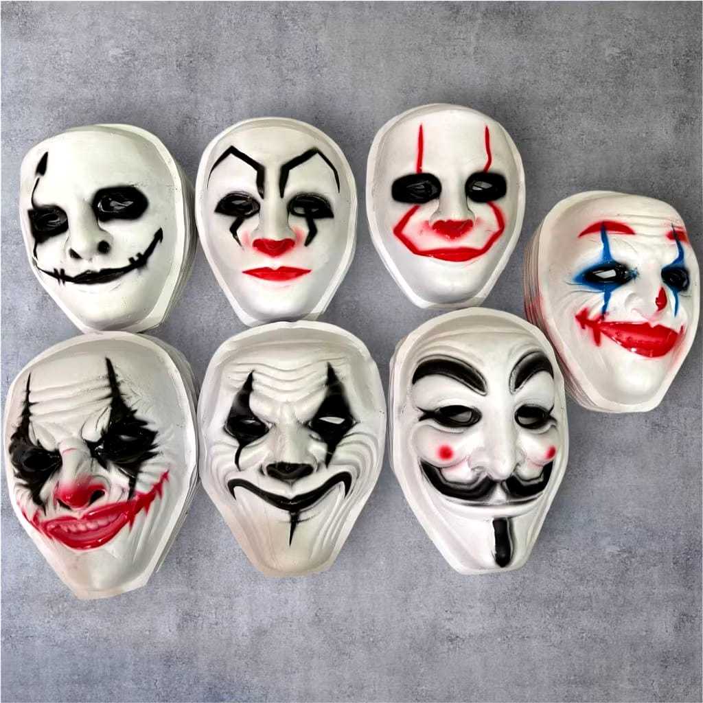 JOKER RANDOM HACKER MASK ของเล่นหน้ากากตัวละคร / หน้ากากไม่ระบุชื่อ / หน้ากากโจ๊กเกอร์