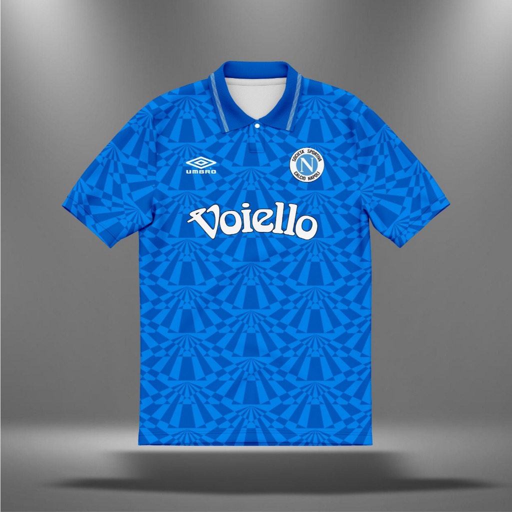 SK-ONE-VINTAGE NAPOLI JERSEY 1993//RETRO JERSEY// FANTASY JERSEY//FULLPRINT FOOTBALL JERSEY//FOOTBAL