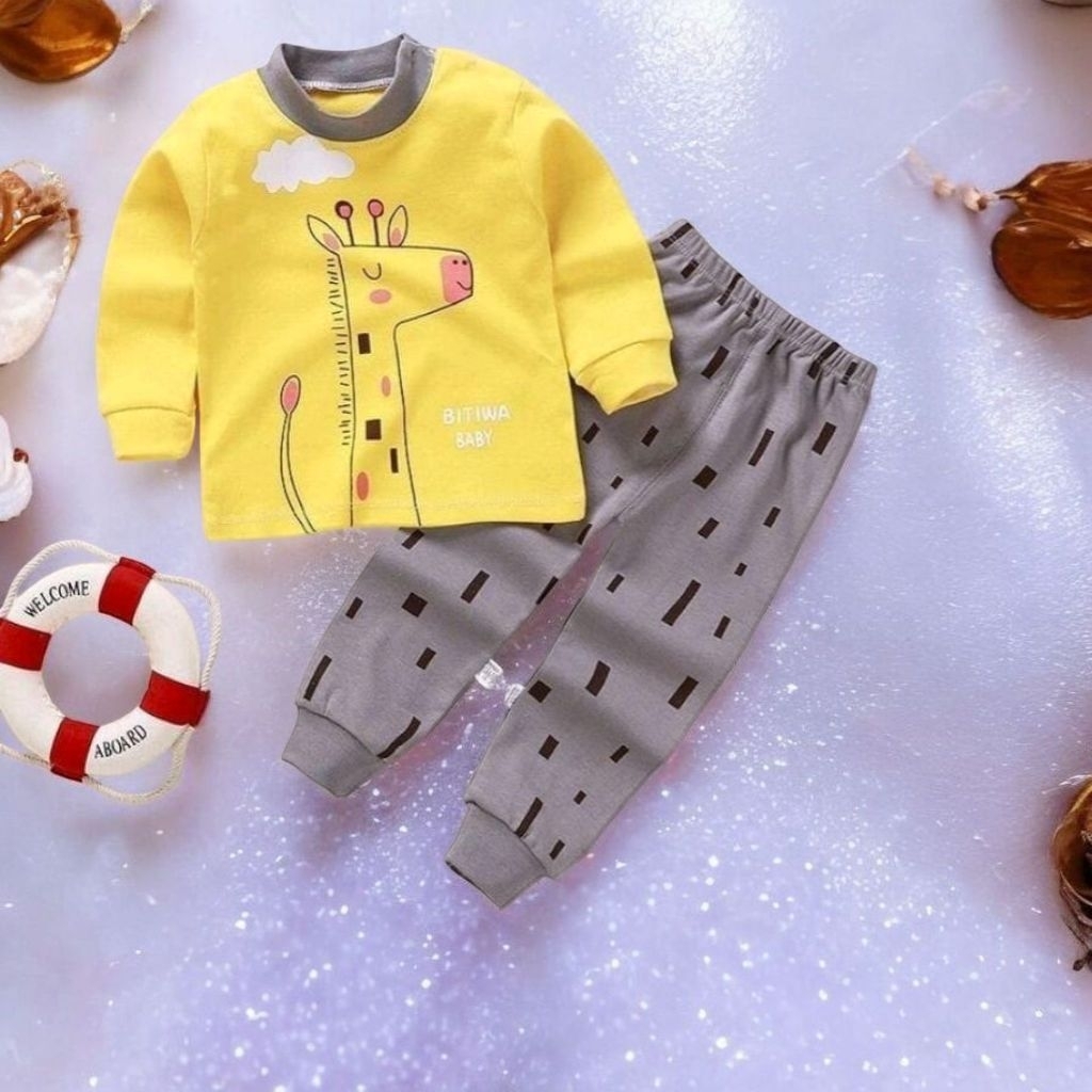 CHILDRENS PAJAMA SET / เสื้อผ้า PAJAMA ยาว 0-5 ปี