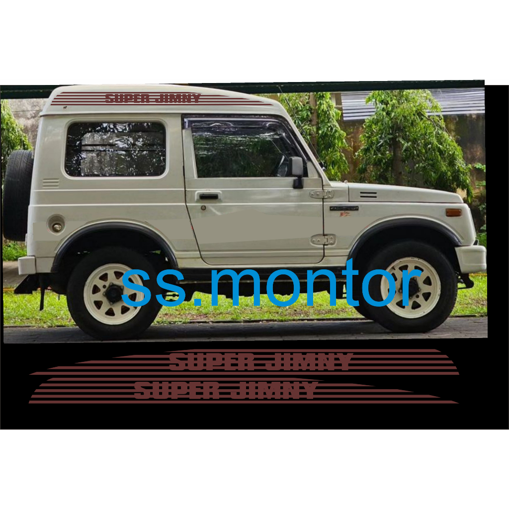 สติ๊กเกอร์หลังคา Katana Jimny super Jimny Gutter striping