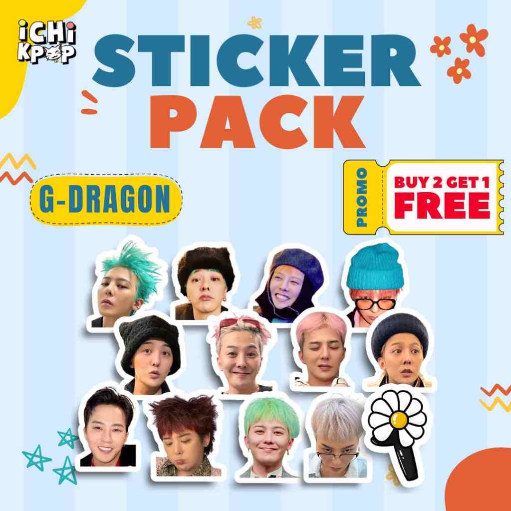 STICKER PACK - G-DRAGON GD BIGBANG เดซี่ ubermensch kpop ไอดอลเกาหลี VIP