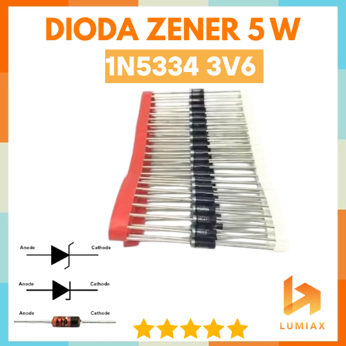 IN5335B 1N5335 B Zener 3v9 ไดโอด 5 WATT 1n5335 3V9