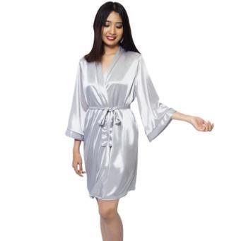 AZ 151 FLV Elegant Satin Kimono for Women MEDIUM - JUMBO all seasons premium