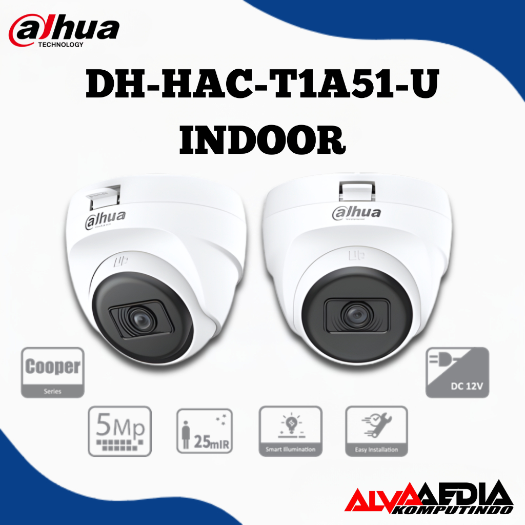 DAHUA COOPER กล้อง 5MP DH-HAC-T1A51-U - DH-HAC-B1A51-U DAHUA กล้องวงจรปิด ANALOG